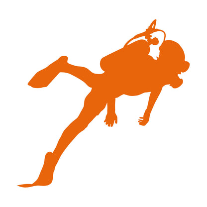 Scuba Diving Sea Ocean Underwater Lettering Stickers Removable Without Leaving Glue