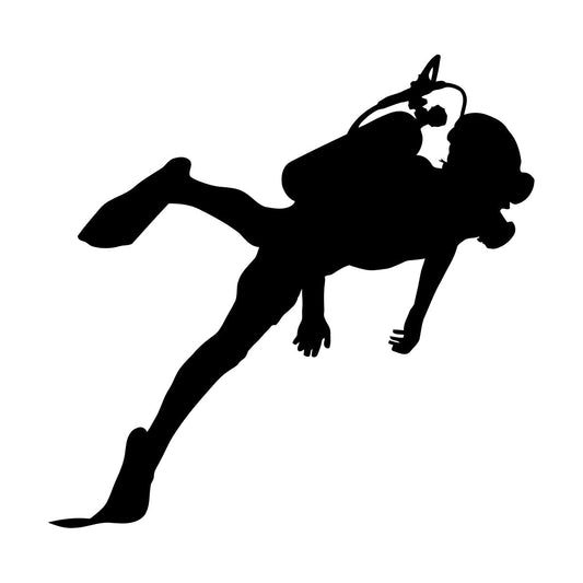 Scuba Diving Sea Ocean Underwater Lettering Stickers Removable Without Leaving Glue