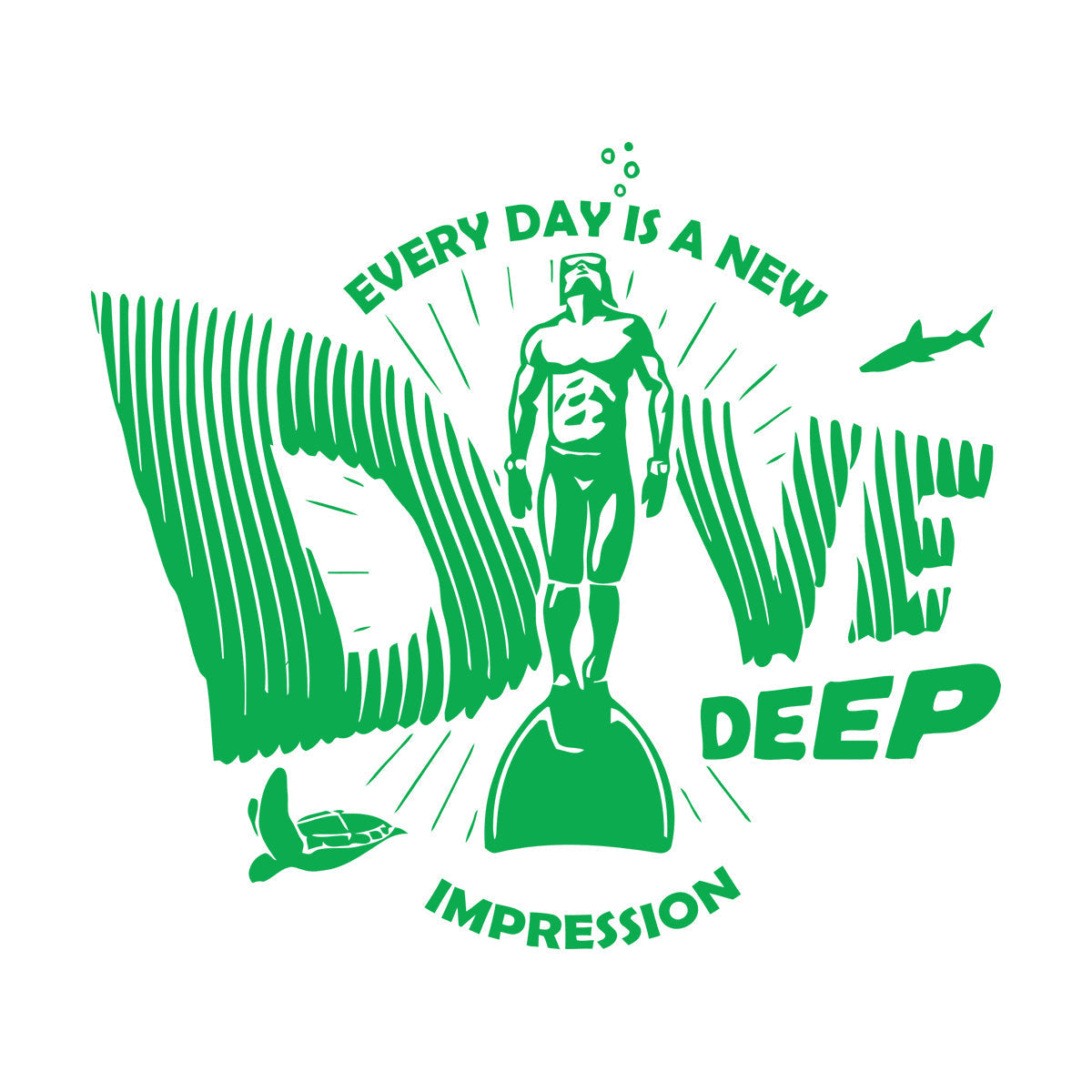 Wall Decals Paster Paper Sea Ocean Diving Underwater Scuba Diver Self Adhesive