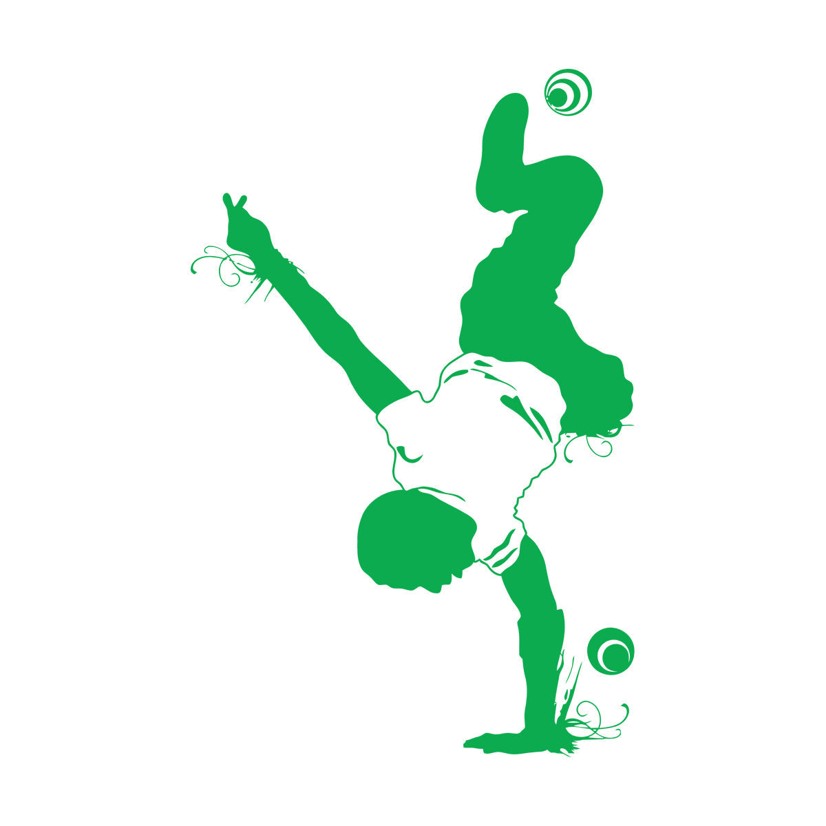 Sport Dance Break Dancer Youth Acrobatics Wall Decals Paster Paper Store Decoration