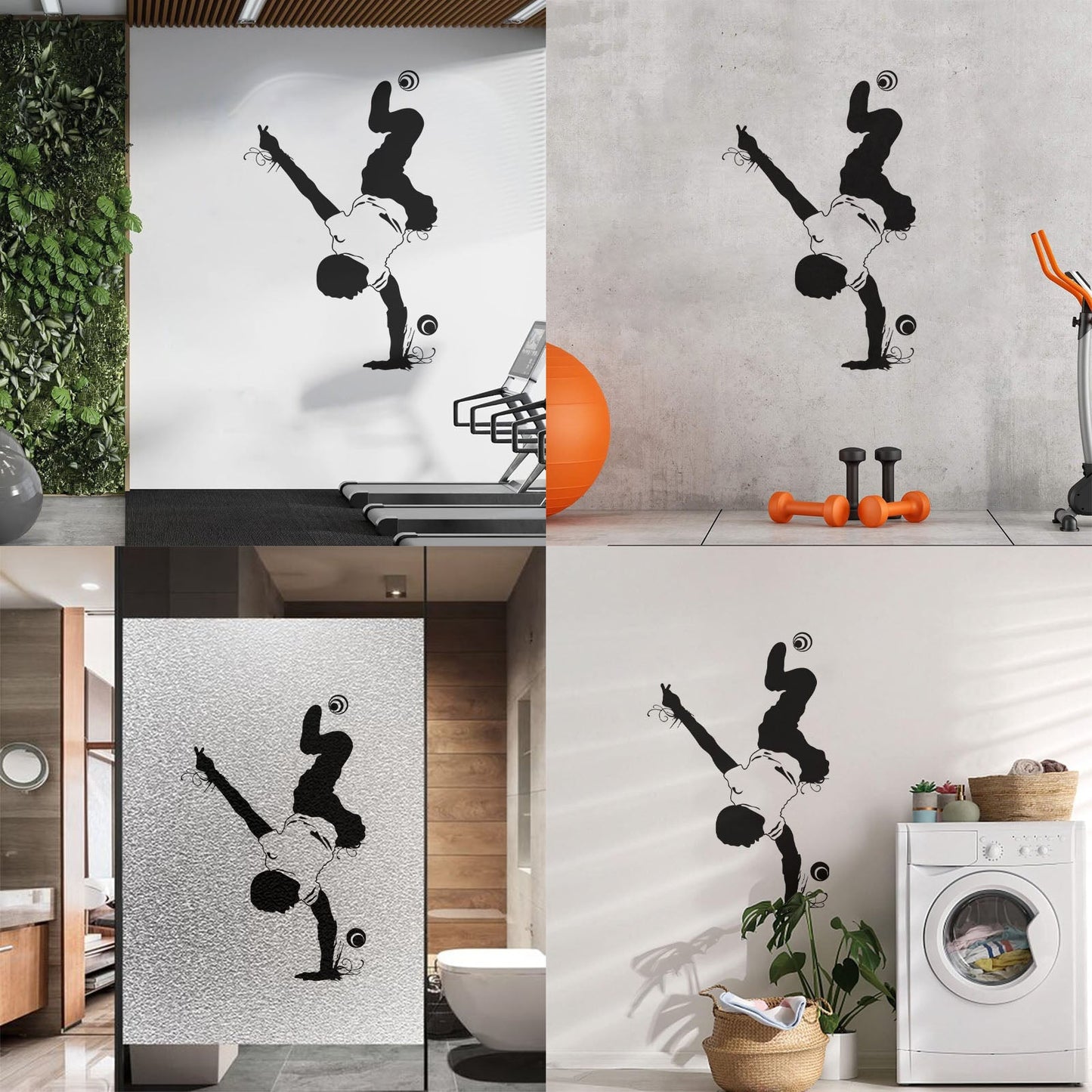 Sport Dance Break Dancer Youth Acrobatics Wall Decals Paster Paper Store Decoration