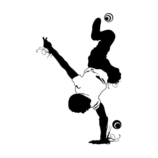 Sport Dance Break Dancer Youth Acrobatics Wall Decals Paster Paper Store Decoration