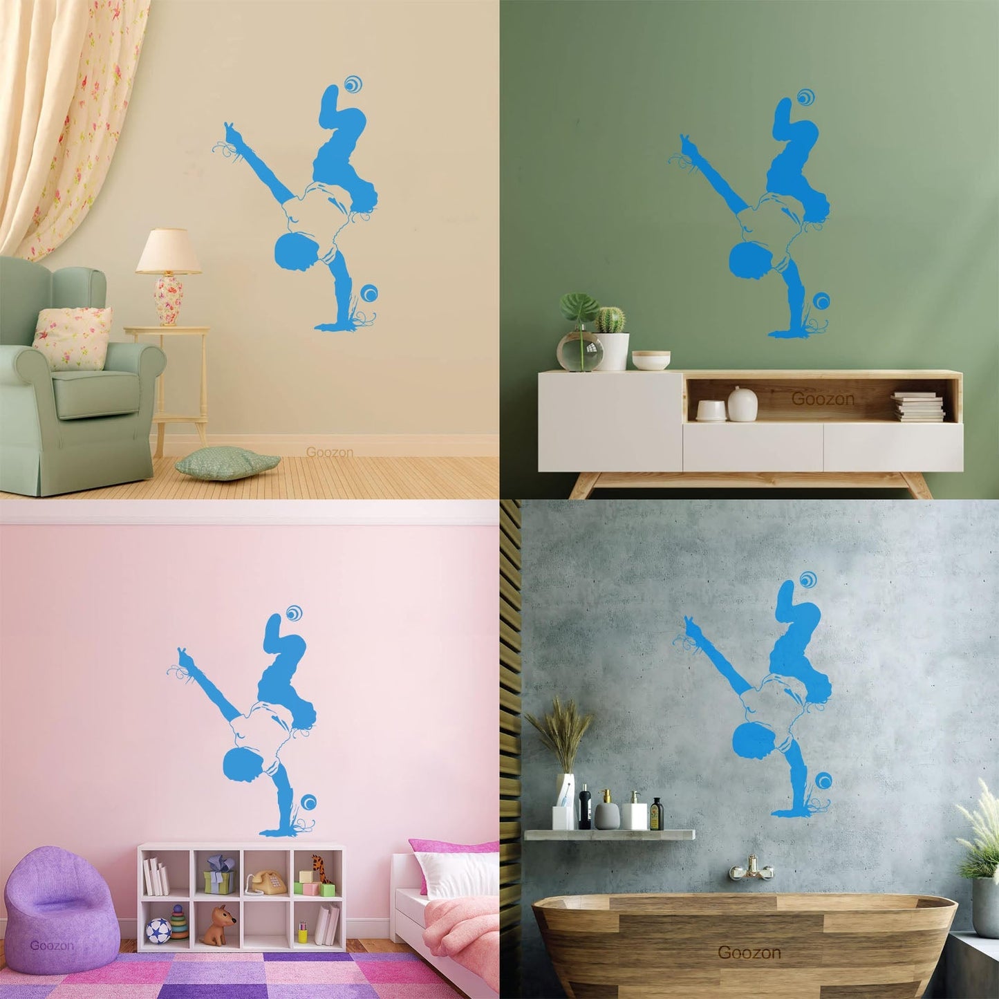 Sport Dance Break Dancer Youth Acrobatics Wall Decals Paster Paper Store Decoration
