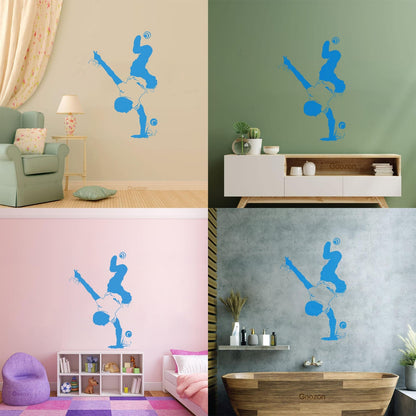 Sport Dance Break Dancer Youth Acrobatics Wall Decals Paster Paper Store Decoration