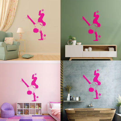 Sport Dance Break Dancer Youth Acrobatics Wall Decals Paster Paper Store Decoration