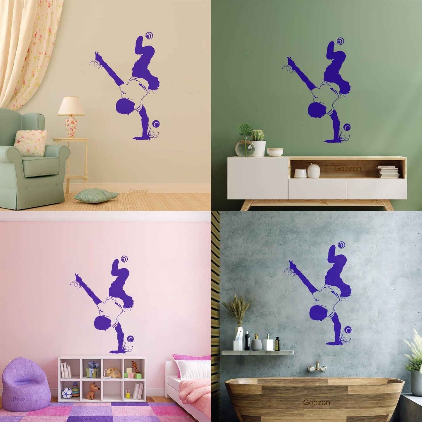 Sport Dance Break Dancer Youth Acrobatics Wall Decals Paster Paper Store Decoration