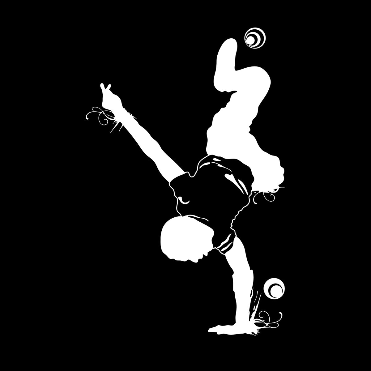 Sport Dance Break Dancer Youth Acrobatics Wall Decals Paster Paper Store Decoration