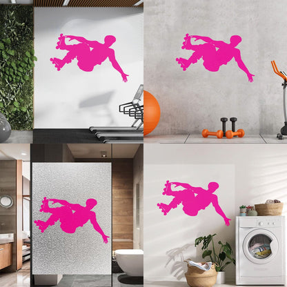 Vinyl Wall Stickers Sport Extreme Rollers Silhouette Street Tattoo Culture
