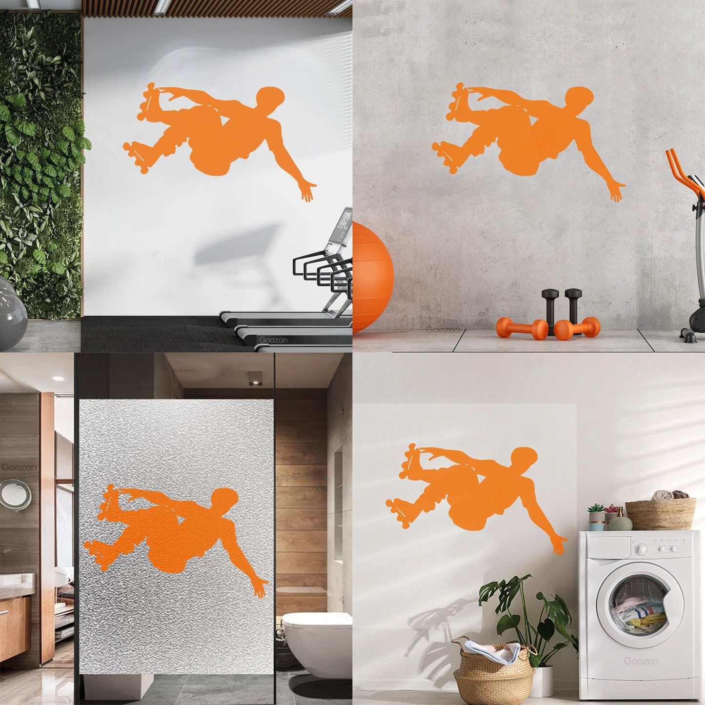 Vinyl Wall Stickers Sport Extreme Rollers Silhouette Street Tattoo Culture