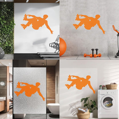 Vinyl Wall Stickers Sport Extreme Rollers Silhouette Street Tattoo Culture