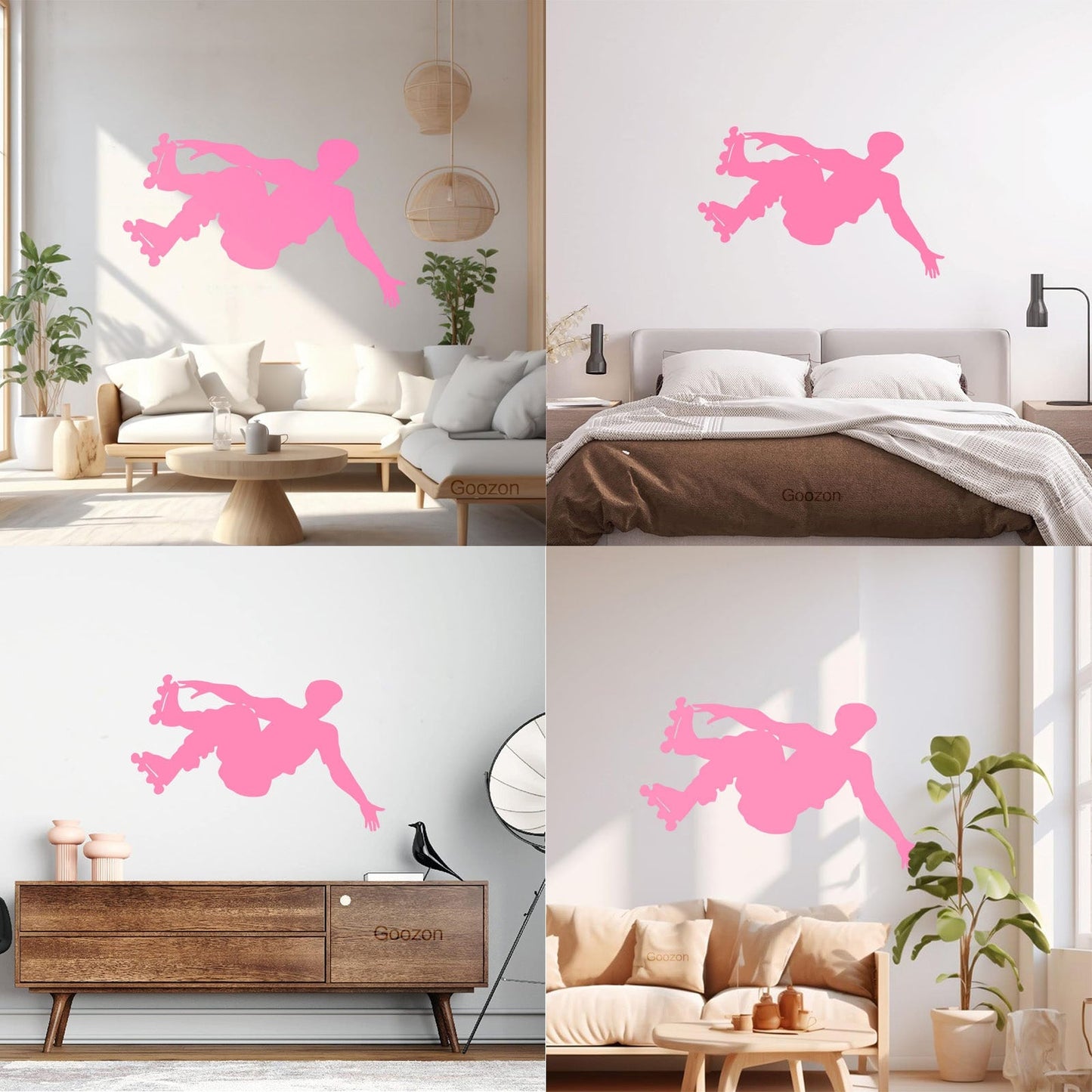 Vinyl Wall Stickers Sport Extreme Rollers Silhouette Street Tattoo Culture
