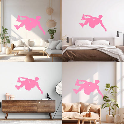 Vinyl Wall Stickers Sport Extreme Rollers Silhouette Street Tattoo Culture