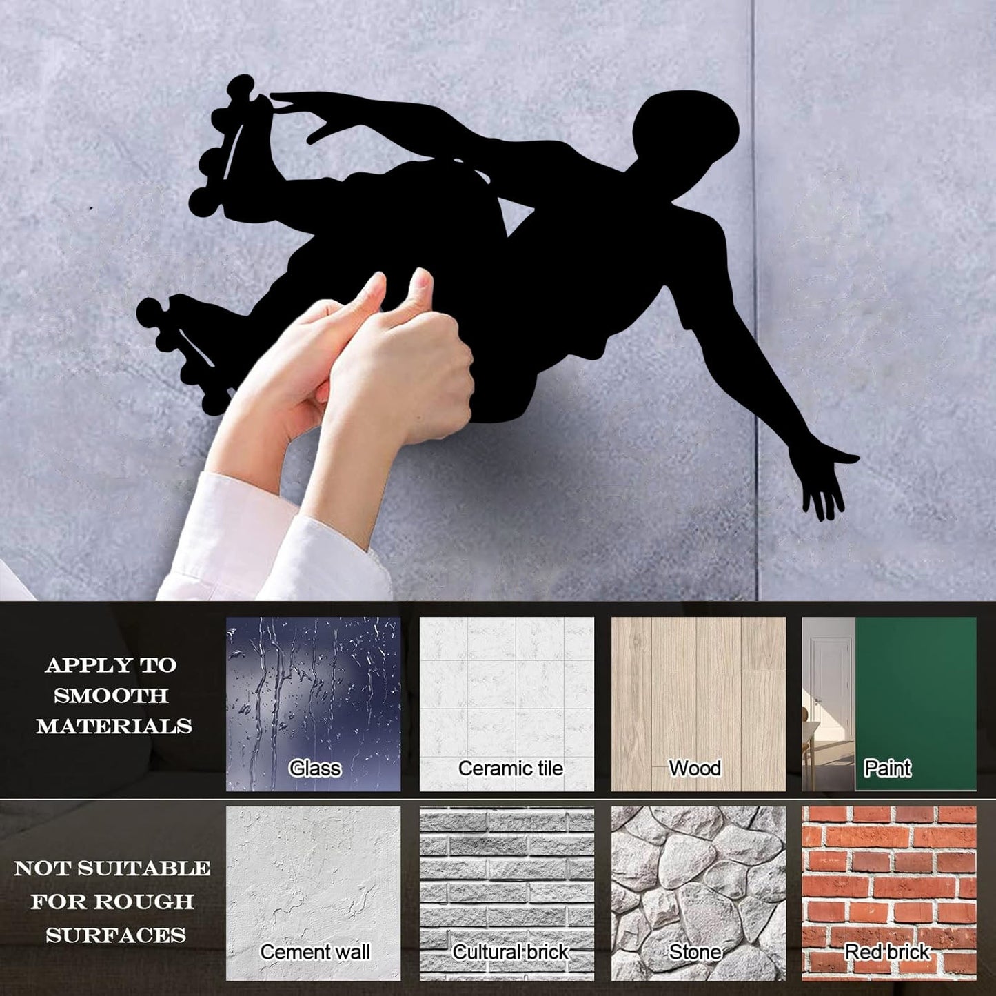 Vinyl Wall Stickers Sport Extreme Rollers Silhouette Street Tattoo Culture