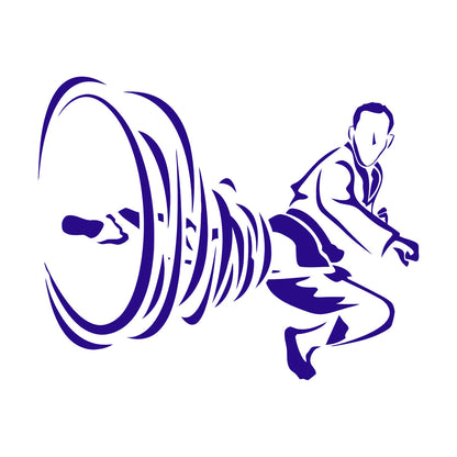 Engraving Decals Sport Fight Martial Arts Karate Kicking Japan Do Not Damage The Wall Surface