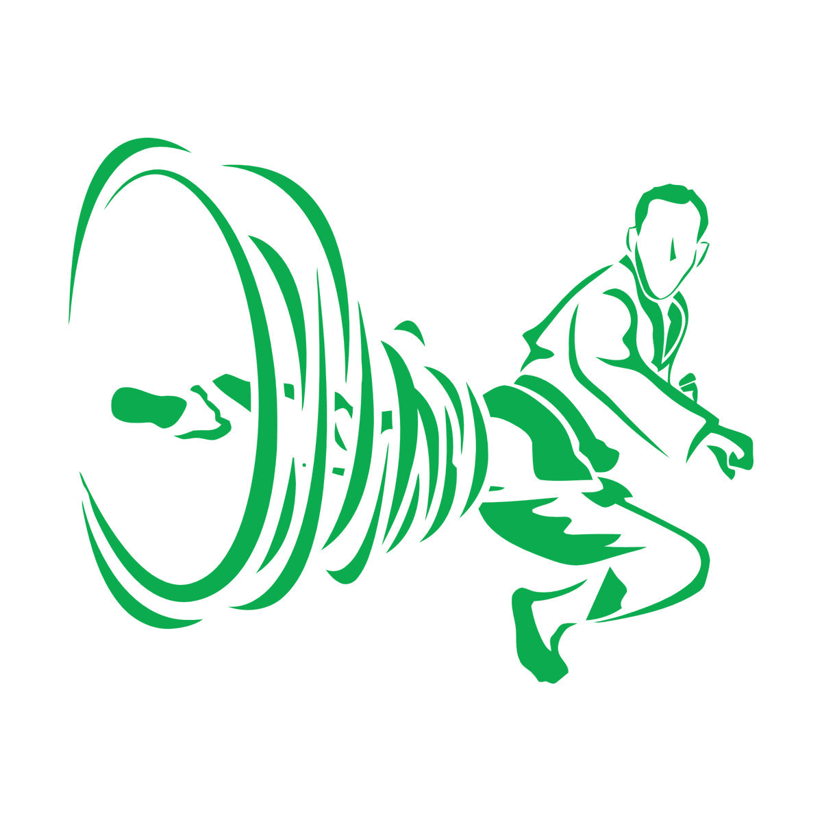 Engraving Decals Sport Fight Martial Arts Karate Kicking Japan Do Not Damage The Wall Surface