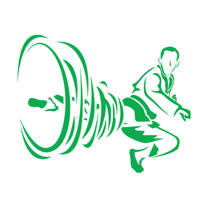 Engraving Decals Sport Fight Martial Arts Karate Kicking Japan Do Not Damage The Wall Surface