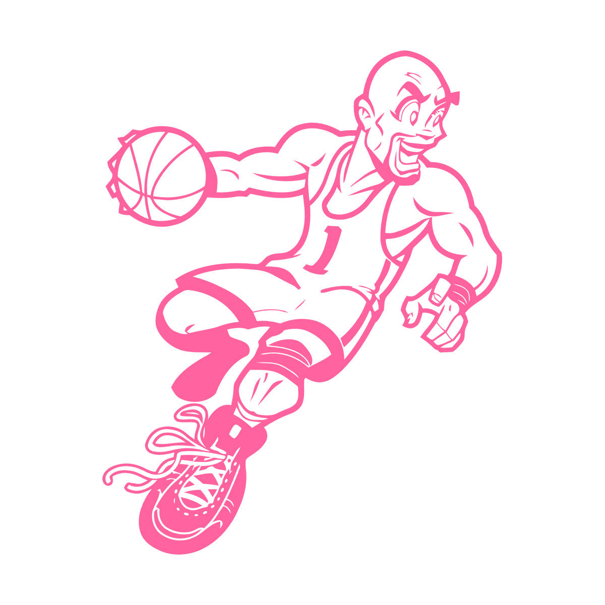 Wall Stickers Paster Paper Sport Game Basketball Player Cartoon Caricature Equipped With Transfer Film Kit