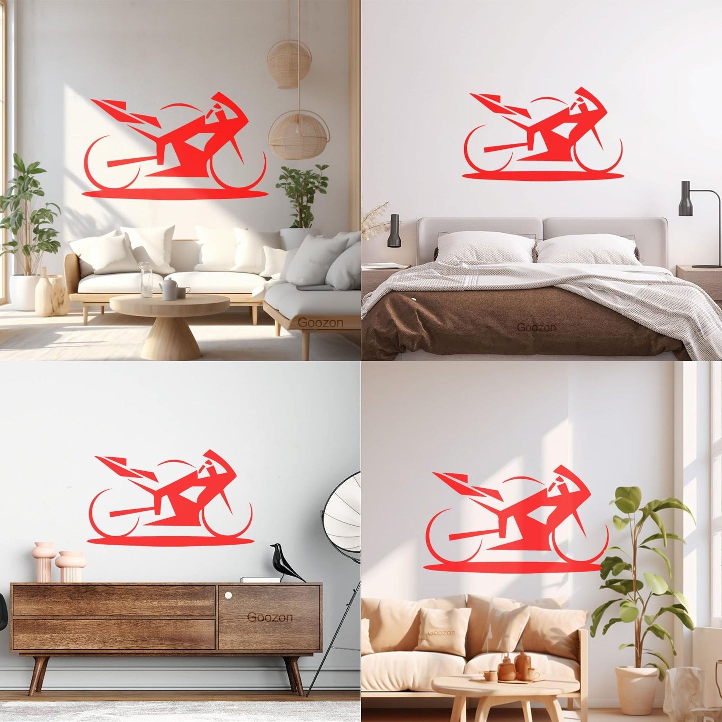 Vinyl Art Sticker Sport Motorcycle Racing Model Motor Bike It Won'T Fall Off