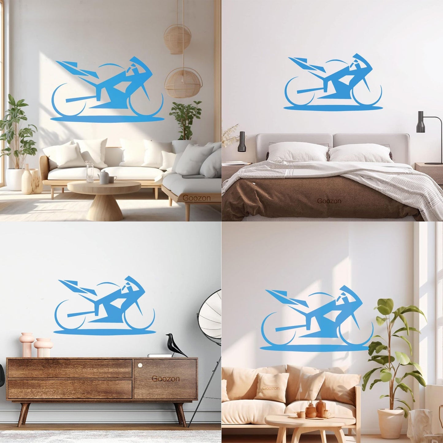 Vinyl Art Sticker Sport Motorcycle Racing Model Motor Bike It Won'T Fall Off