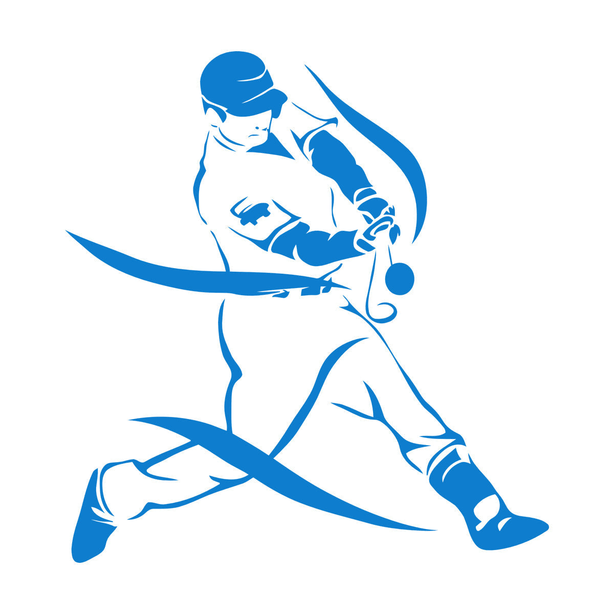 Sports Baseball Player Game Hit Lettering Decals Can Modify And Add Information