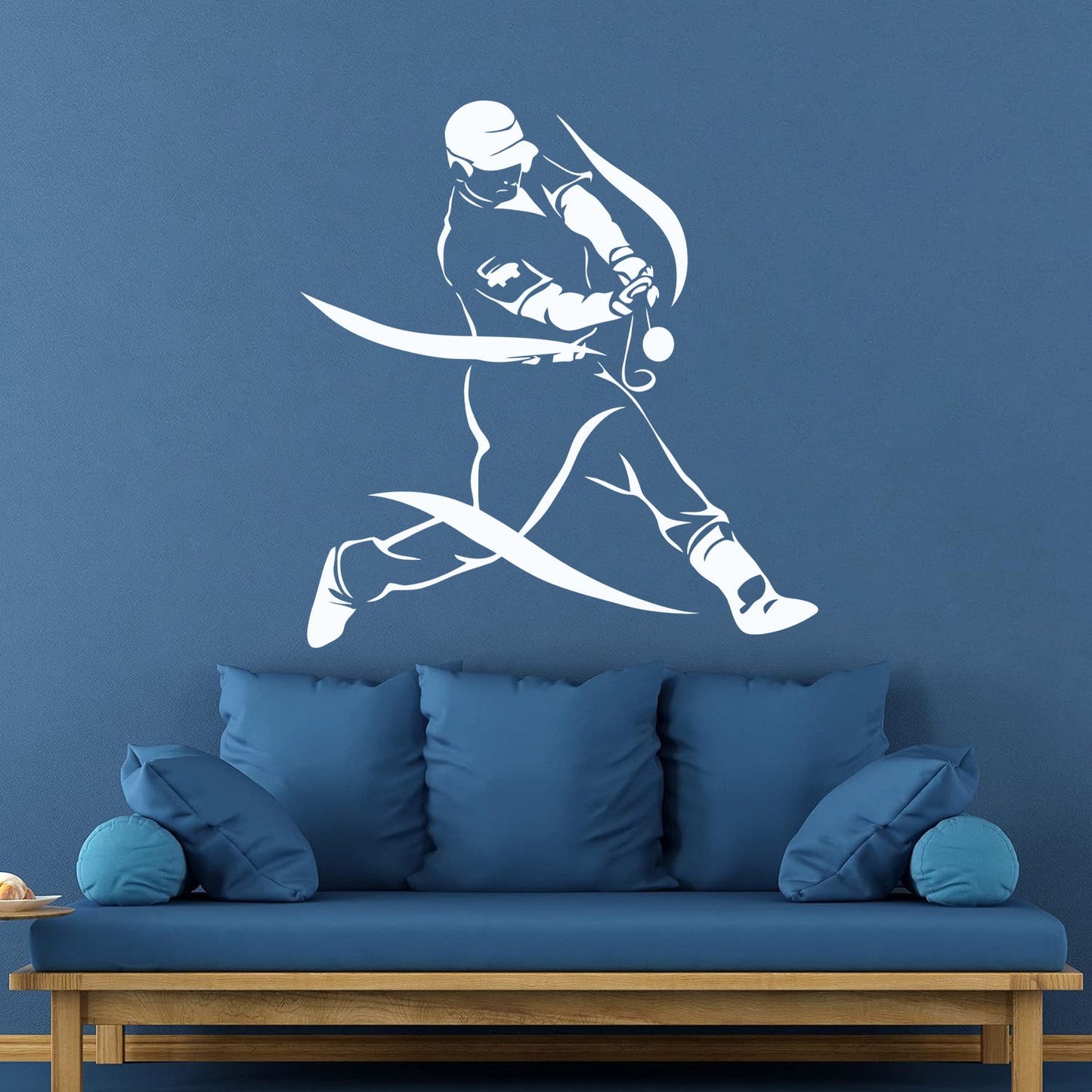 Sports Baseball Player Game Hit Lettering Decals Can Modify And Add Information