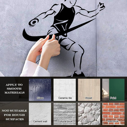 Wall Decals Paster Paper Sports Competitions Athletics Discus Throwing Car Body Decoration
