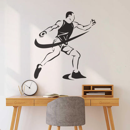 Wall Decals Paster Paper Sports Competitions Athletics Discus Throwing Car Body Decoration