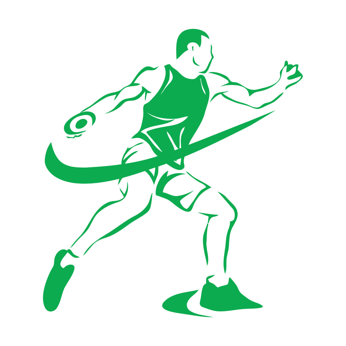 Wall Decals Paster Paper Sports Competitions Athletics Discus Throwing Car Body Decoration