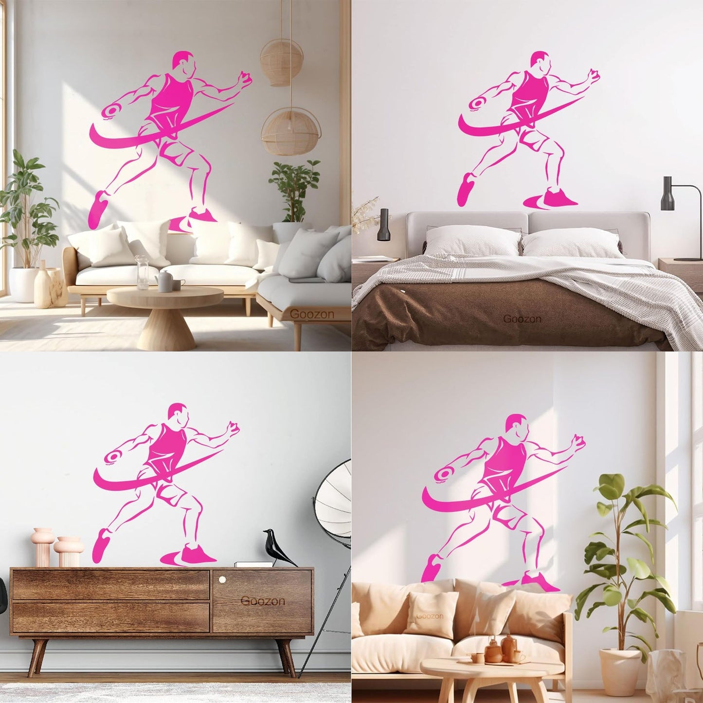Wall Decals Paster Paper Sports Competitions Athletics Discus Throwing Car Body Decoration