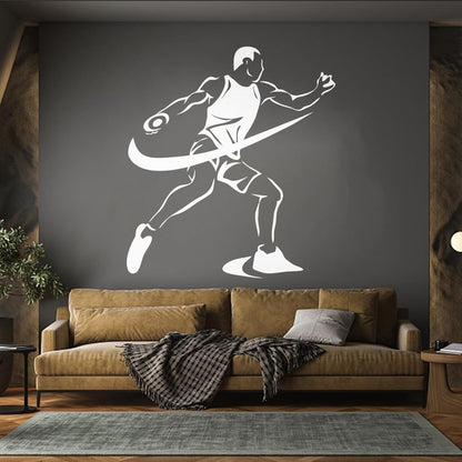 Wall Decals Paster Paper Sports Competitions Athletics Discus Throwing Car Body Decoration