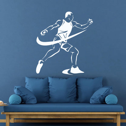Wall Decals Paster Paper Sports Competitions Athletics Discus Throwing Car Body Decoration