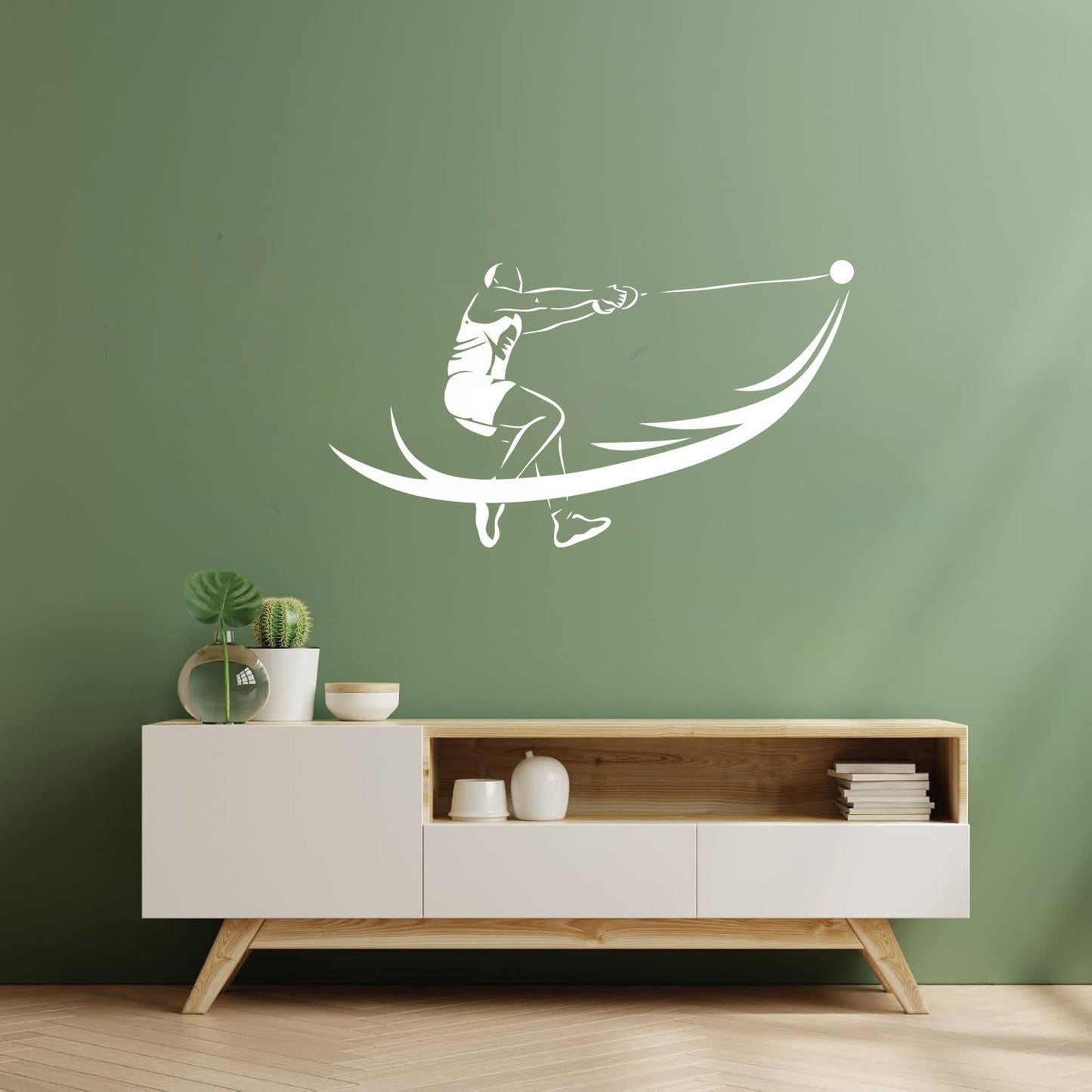 Sports Competitions Athletics Hammer Throwing Athlete Vinyl Wall Stickers Window Decals