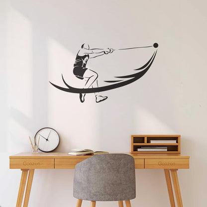 Sports Competitions Athletics Hammer Throwing Athlete Vinyl Wall Stickers Window Decals