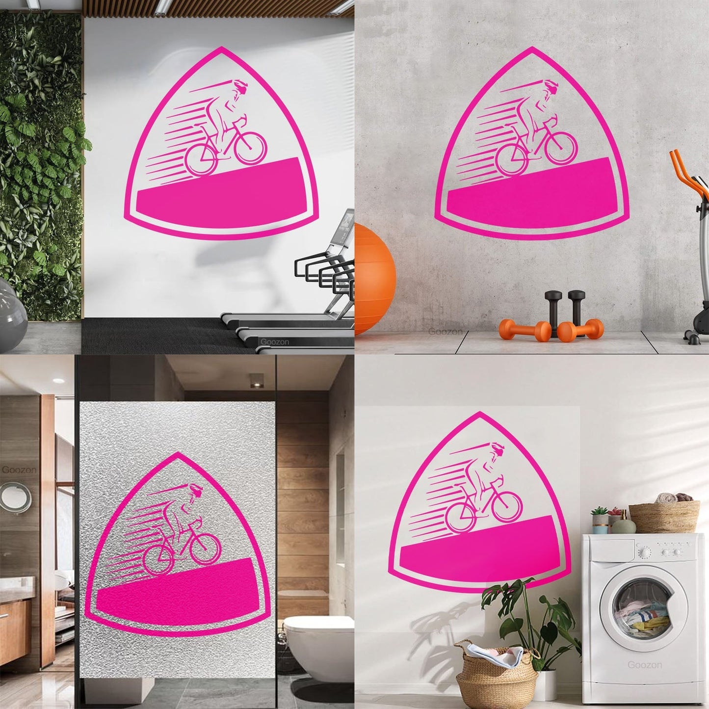 Vinyl Wall Decals Sports Cycling Bike Speed Race Store Decoration
