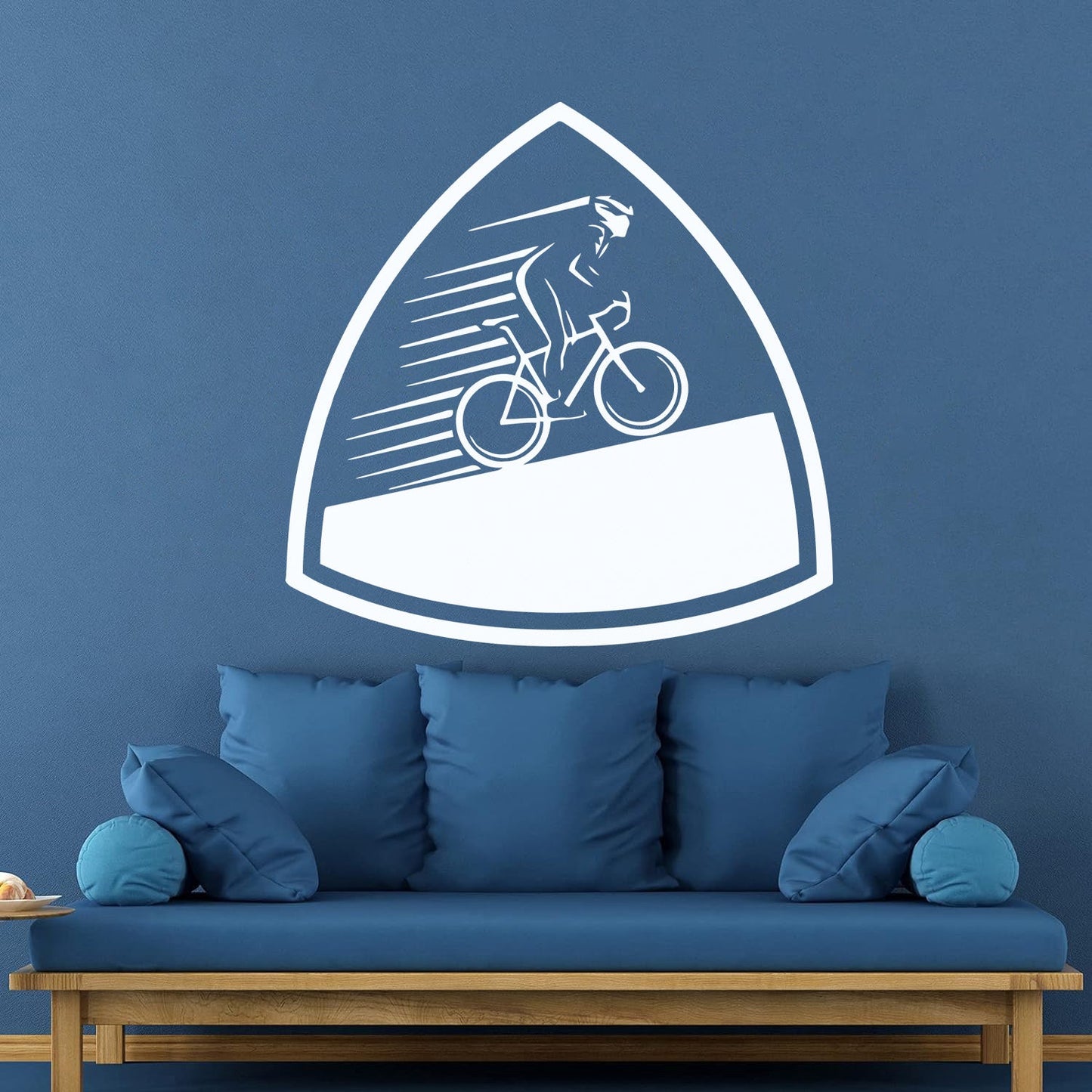 Vinyl Wall Decals Sports Cycling Bike Speed Race Store Decoration