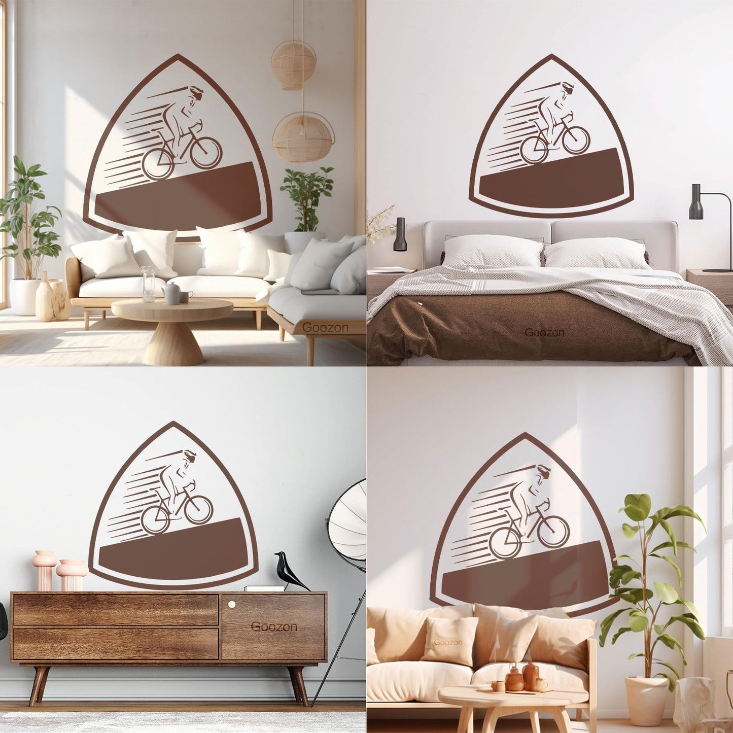 Vinyl Wall Decals Sports Cycling Bike Speed Race Store Decoration