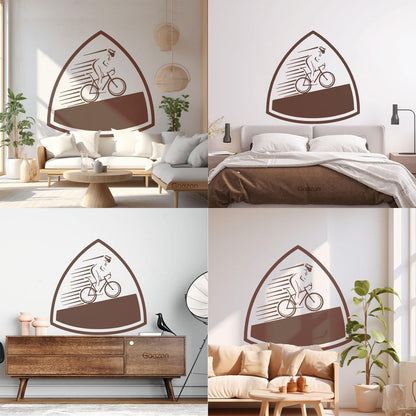 Vinyl Wall Decals Sports Cycling Bike Speed Race Store Decoration