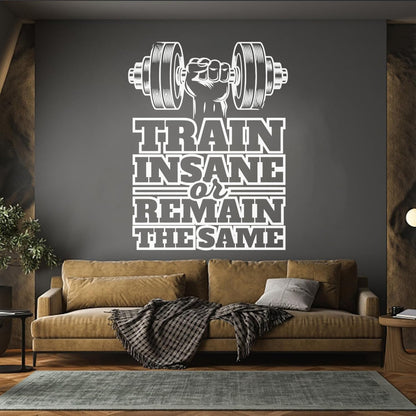 Wall Stickers Paster Paper Sports Fitnesscenter Training Dumbbell Motivation Self Adhesive