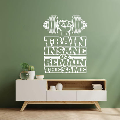 Wall Stickers Paster Paper Sports Fitnesscenter Training Dumbbell Motivation Self Adhesive