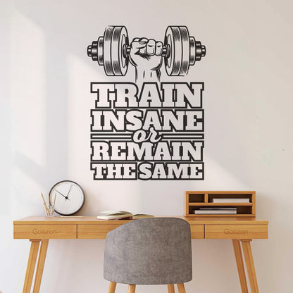 Wall Stickers Paster Paper Sports Fitnesscenter Training Dumbbell Motivation Self Adhesive
