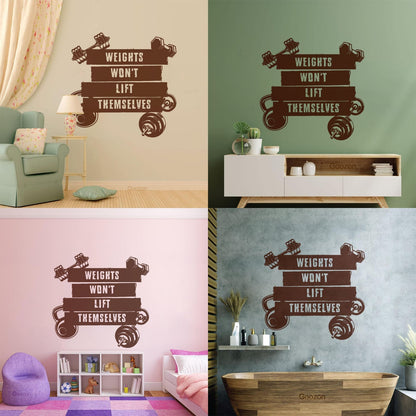 Wall Vinyl Sticker Decor Sports Fitnesscenter Training Motivation Gymnastics Do Not Damage The Wall Surface