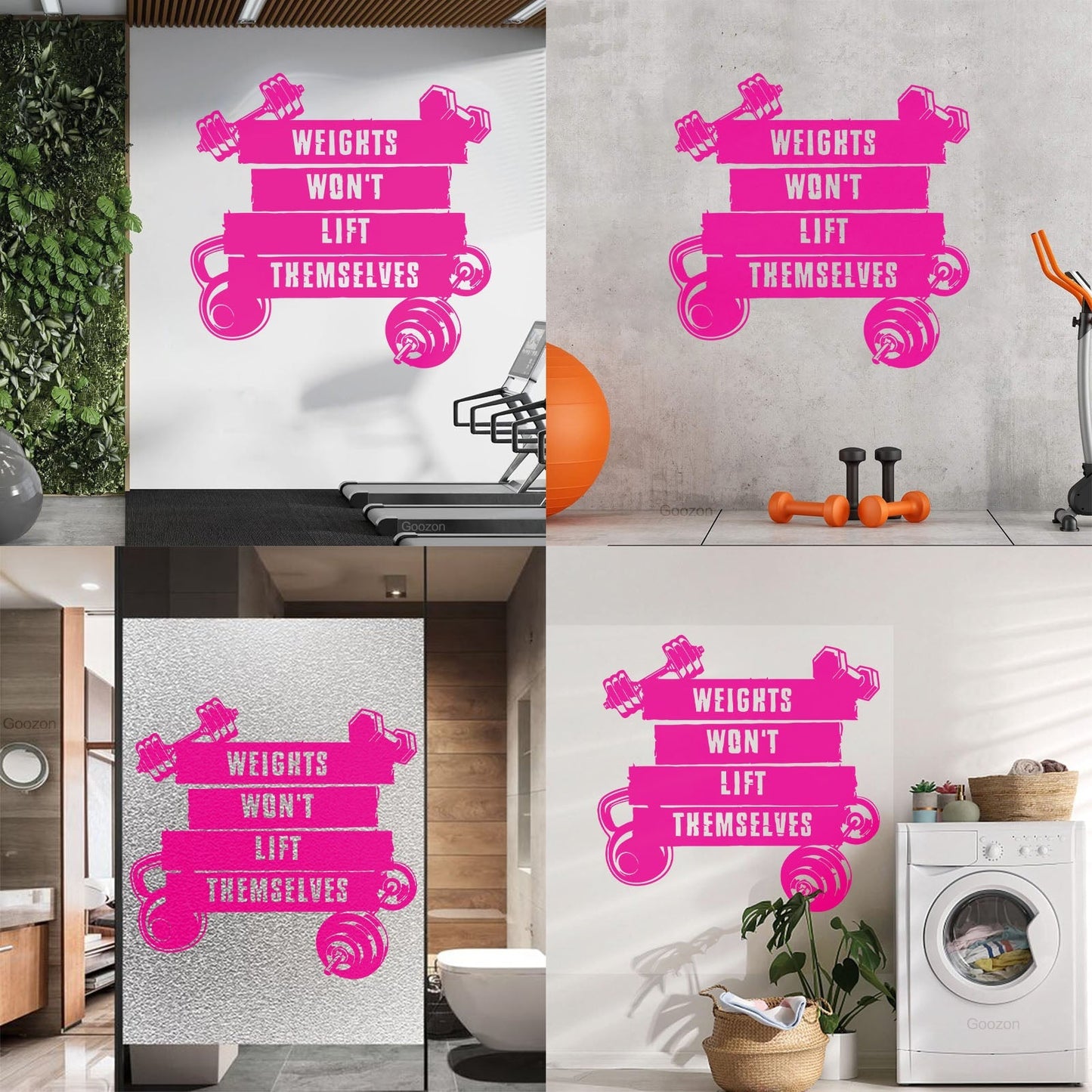 Wall Vinyl Sticker Decor Sports Fitnesscenter Training Motivation Gymnastics Do Not Damage The Wall Surface