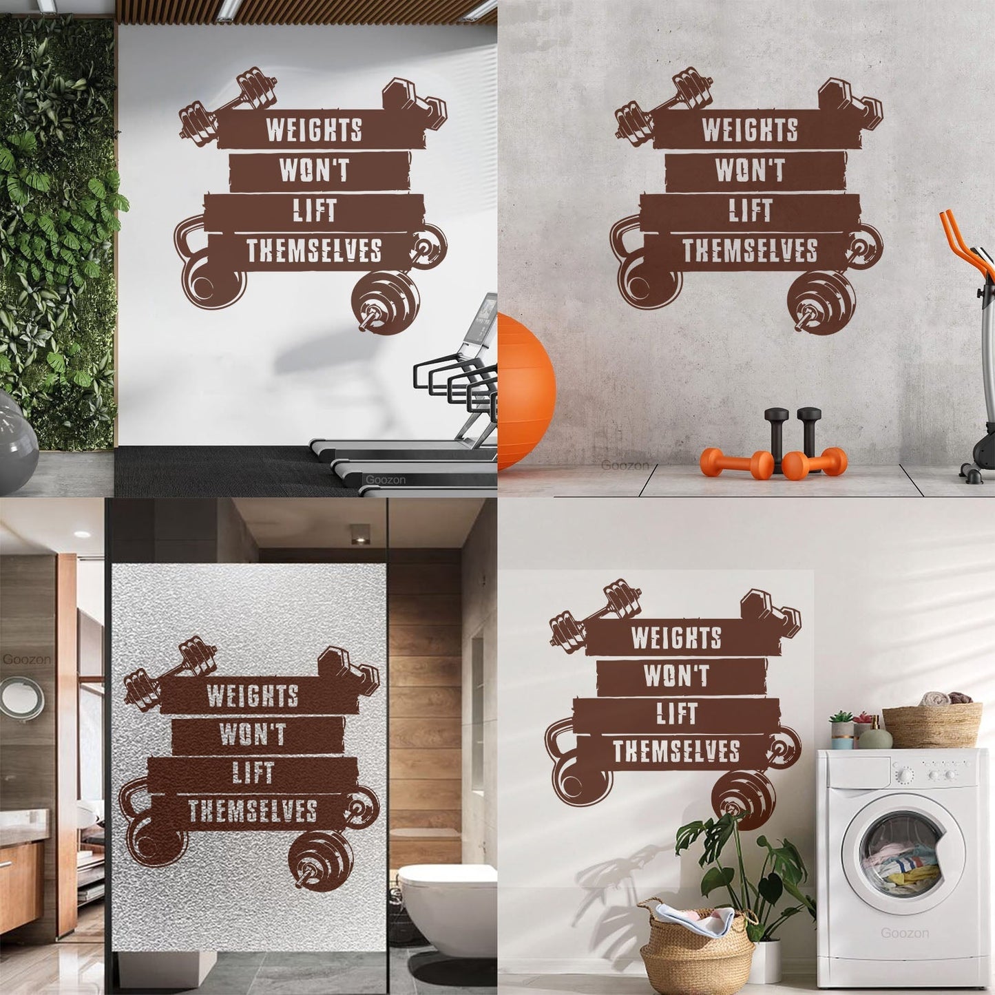 Wall Vinyl Sticker Decor Sports Fitnesscenter Training Motivation Gymnastics Do Not Damage The Wall Surface