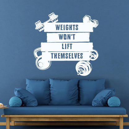 Wall Vinyl Sticker Decor Sports Fitnesscenter Training Motivation Gymnastics Do Not Damage The Wall Surface