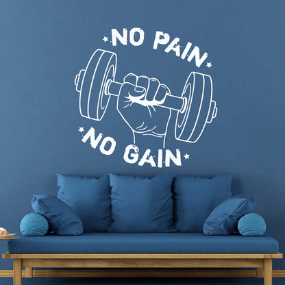 Sports Fitnesscenter Training Motivation Power Sportsman Fine Carving Stickers Multi Color Selection