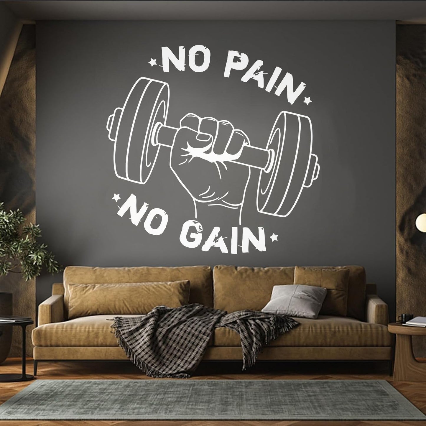 Sports Fitnesscenter Training Motivation Power Sportsman Fine Carving Stickers Multi Color Selection