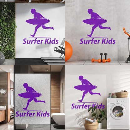 Lettering Decals Sport Surfing Beach Kids Surf Ocean Waterproof