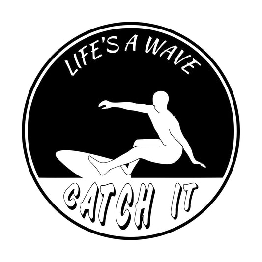 Sport Surfing Wave Extreme Life Style Surfer Wall Decals Pvc It Won'T Fall Off