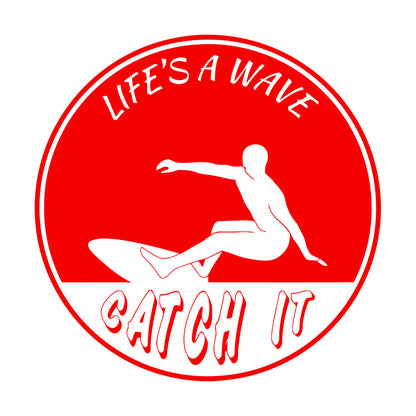 Sport Surfing Wave Extreme Life Style Surfer Wall Decals Pvc It Won'T Fall Off