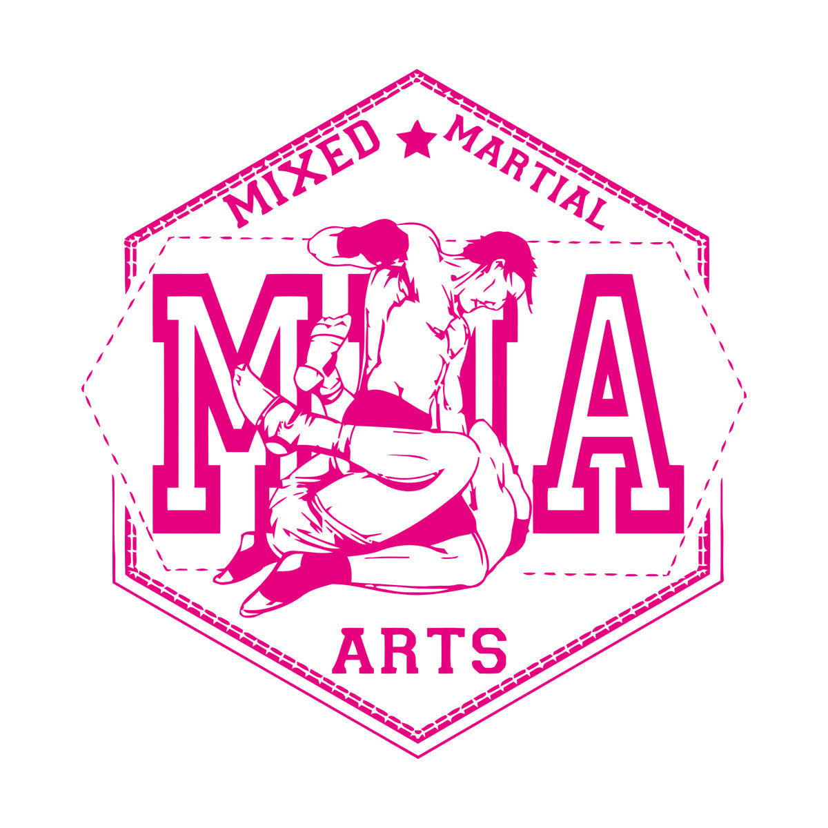 Lettering Stickers Sport Training Ring Mma Fighting Martial Arts Personalized Customization